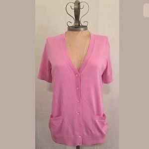 New Talbot's (S) Pink Button Up Cardigan Sweater
